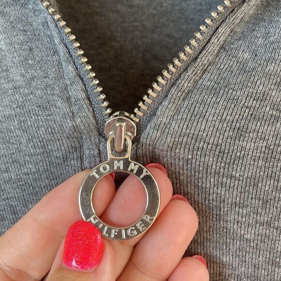 TOMMY HILFIGER Cotton
T-shirt Dress with Zip Placket - Picture 3 of 14